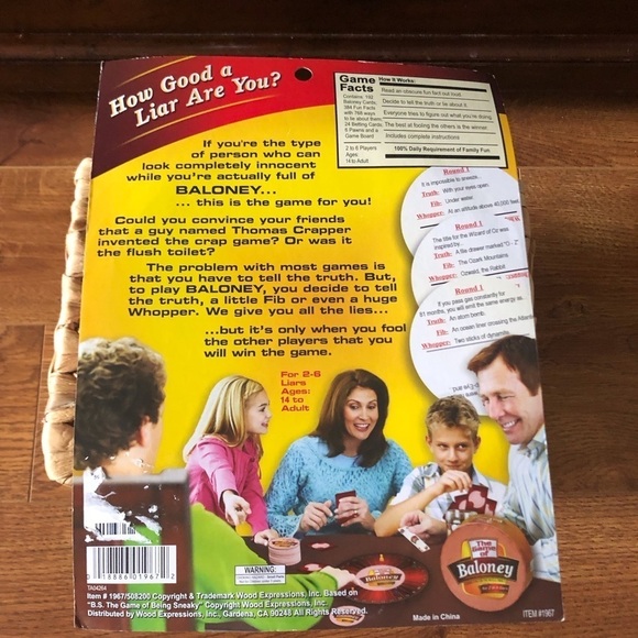 The Game of Baloney (Fibbing Fun for the Whole Family) - Picture 3 of 4
